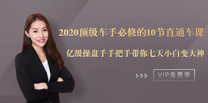 2020顶级车手必修的10节直通车课：亿级操盘手手把手带你七天小白变大神-零点项目大全