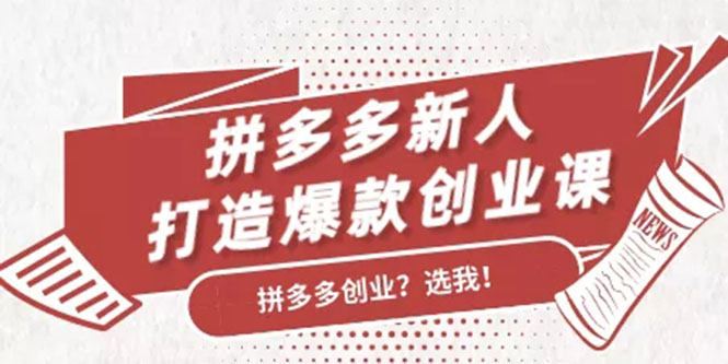 拼多多新人打造爆款创业课：快速引流持续出单，适用于所有新人-零点项目大全