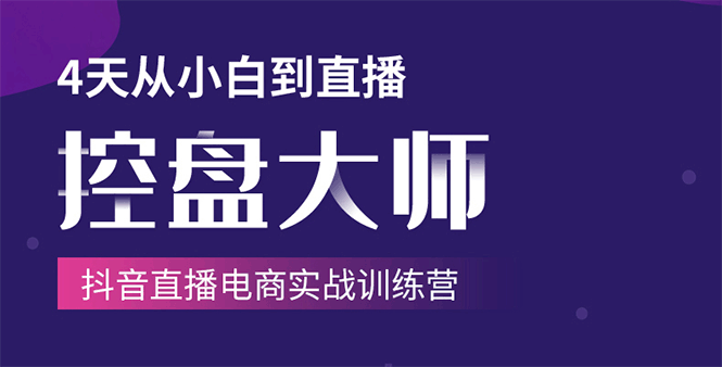 单场直播破百万-技法大揭秘，4天-抖音直播电商实战训练营-零点项目大全