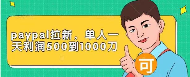 Paypal拉新赚美刀项目，单人一天利润500-1000刀【视频课程】-零点项目大全