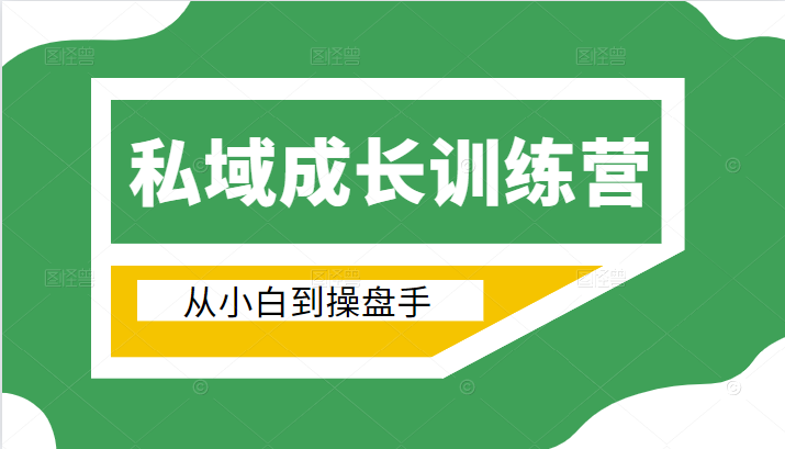 电商私域成长训练营，从小白到操盘手（价值999元）-零点项目大全