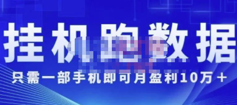 猎人电商:挂机数跑‬据，只需一部手即机‬可月盈利10万＋（内玩部‬法）价值4988元-零点项目大全