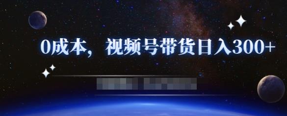 零基础视频号带货赚钱项目，0成本0门槛轻松日入300+【视频教程】-零点项目大全