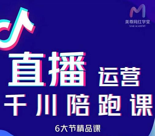 美尊-抖音直播运营千川系统课：直播​运营规划、起号、主播培养、千川投放等-零点项目大全