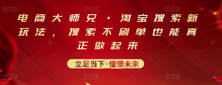 电商大师兄·淘宝搜索新玩法，搜索不刷单也能真正做起来-零点项目大全