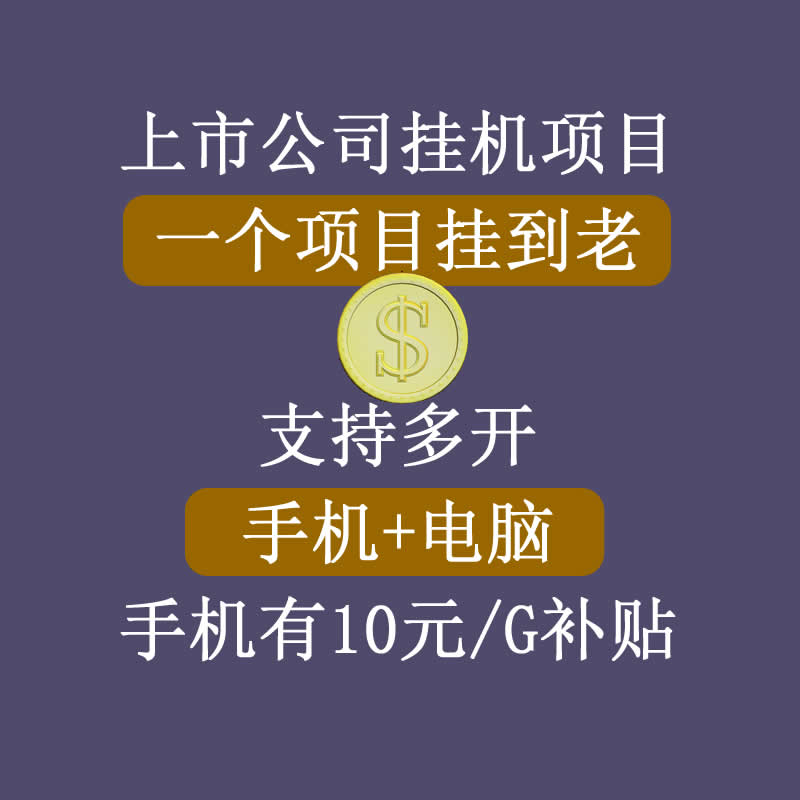 正规挂机项目，支持手机电脑一起挂，支持虚拟机多开，可以挂到老-零点项目大全