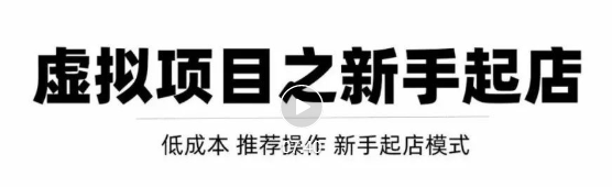 虚拟项目快速起店模式，0成本打造月入几万虚拟店铺！-零点项目大全