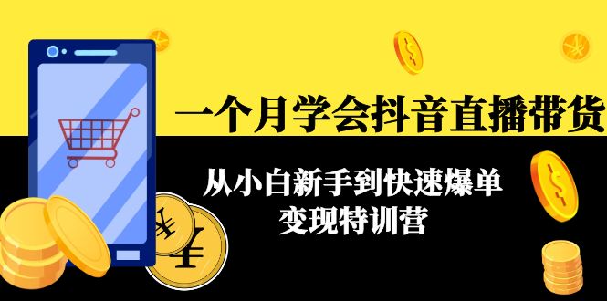 一个月学会抖音直播带货：从小白新手到快速爆单变现特训营(63节课)-零点项目大全