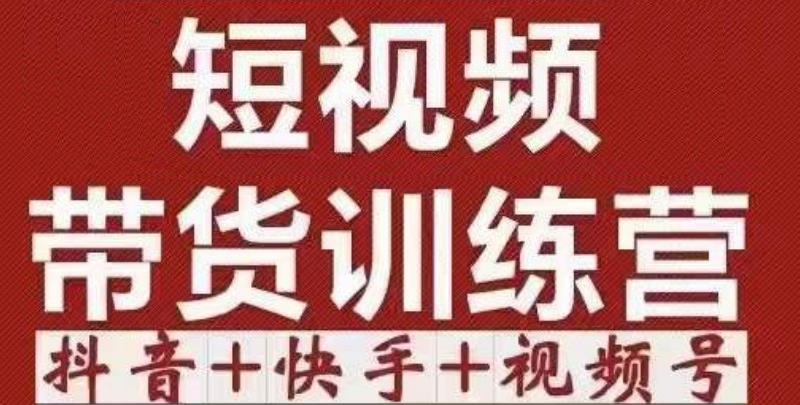 短视频带货特训营（第12期）抖音+快手+视频号：收益巨大，简单粗暴！-零点项目大全