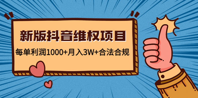 新版抖音维全项目：每单利润1000+月入3W+合法合规-零点项目大全