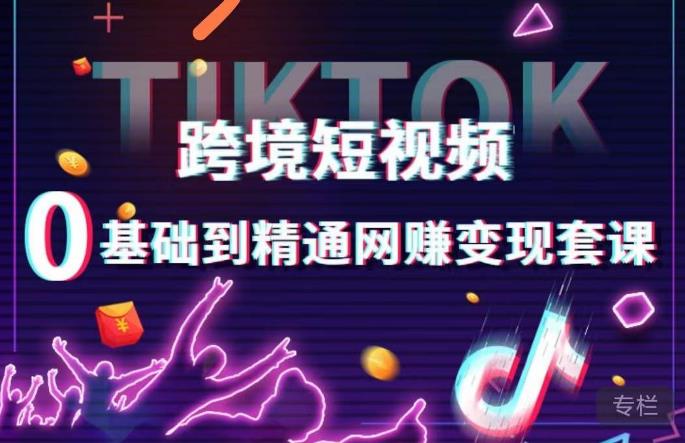 跨境短视频TIKTOK 0基础到精通网赚变现套课，跨境短视频独立站带货变现技巧-零点项目大全