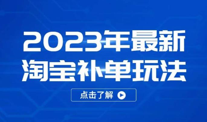 2023年最新淘宝补单玩法，18节课让教你快速起新品，安全不降权-零点项目大全