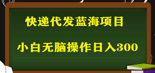 2023最新蓝海快递代发项目，小白零成本照抄也能日入300+-零点项目大全