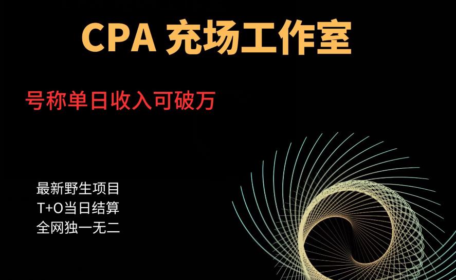 cpa充场工作室，号称单日收入10000+（揭秘）-零点项目大全