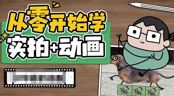 从零开始学实拍加动画，实拍加动画创意教程-零点项目大全