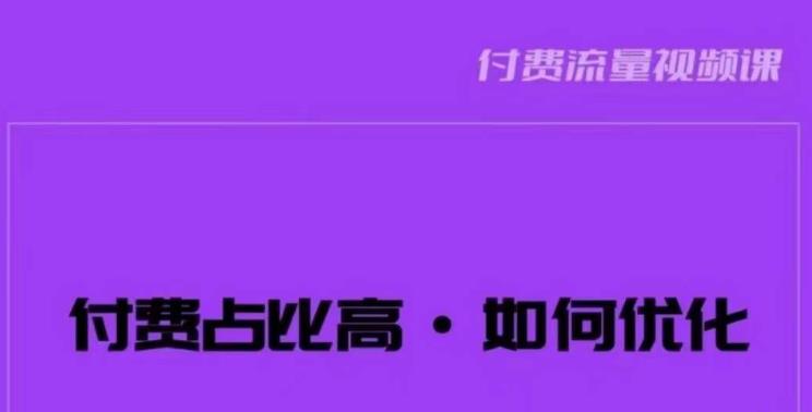 波波-付费占比高，如何优化？只讲方法，不说废话，高效解决问题！-零点项目大全