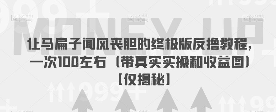 让马扁子闻风丧胆的终极版反撸教程，一次100左右（带真实实操和收益图）【仅揭秘】-零点项目大全