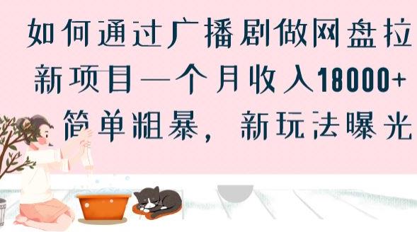 如何通过广播剧做网盘拉新项目一个月收入18000+，简单粗暴，新玩法曝光【揭秘】-零点项目大全