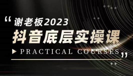 蟹老板·2023抖音底层实操课，打造短视频的底层认知-零点项目大全