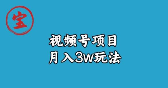 宝哥视频号无货源带货视频月入3w，详细复盘拆解-零点项目大全