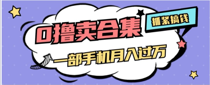 0撸项目月入过万，售卖全套ai工具合集，一单29.9元，一部手机即可【揭秘】-零点项目大全