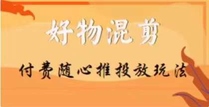 【万三】好物混剪付费随心推投放玩法，随心投放小课抖音教程-零点项目大全