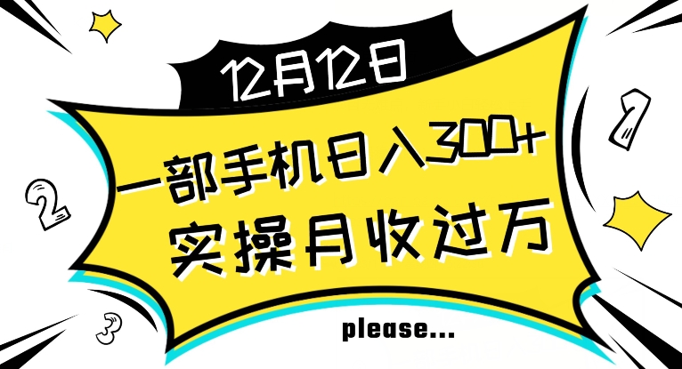 【全网变现首发】新手实操单号日入500+，渠道收益稳定，项目可批量放大【揭秘】-零点项目大全