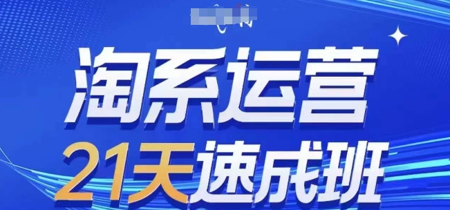 淘系运营21天速成班(更新24年6月)，0基础轻松搞定淘系运营，不做假把式-零点项目大全